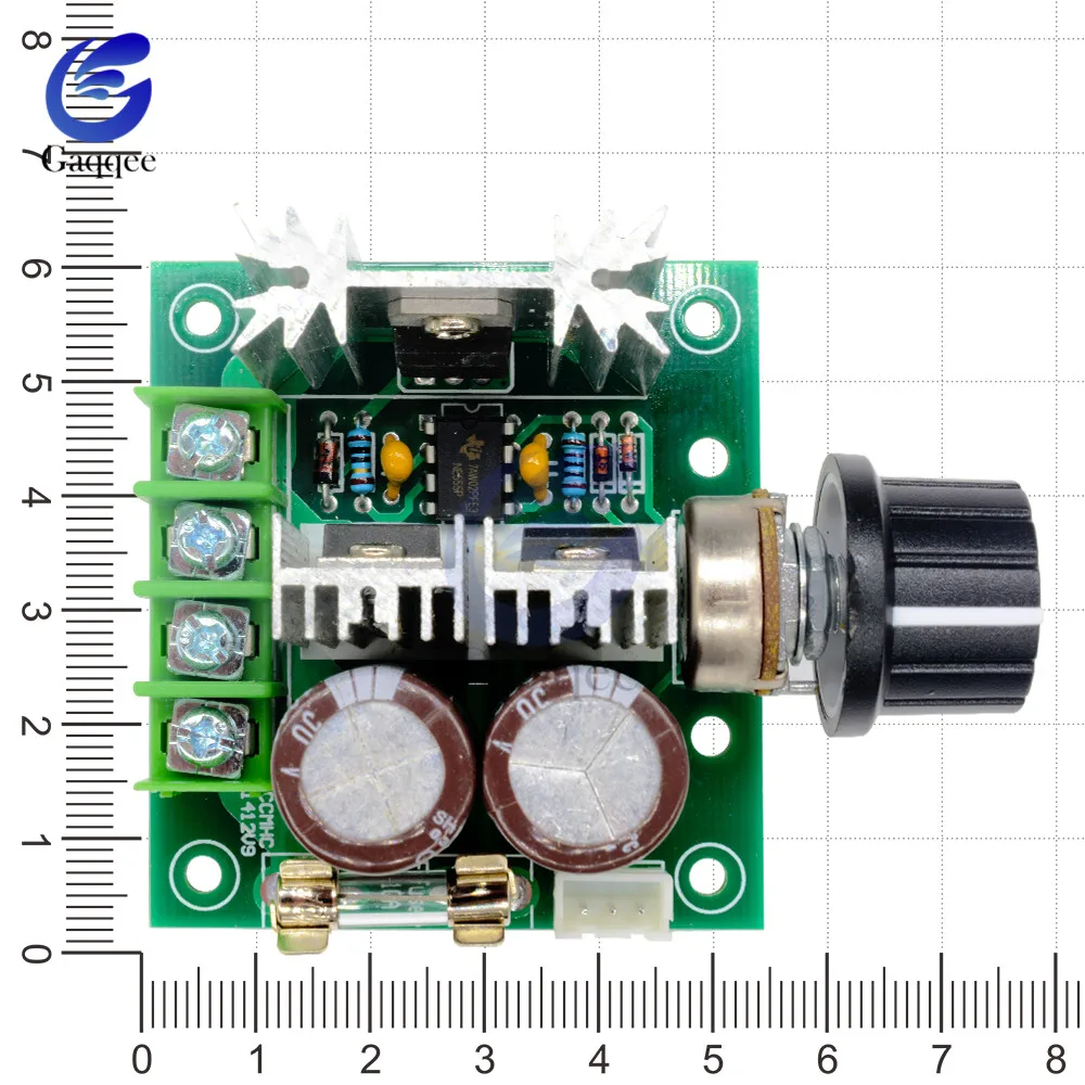 DC 12V 24V 30V 40 13 кГц режимы Auto, PWM двигатель постоянного тока Скорость регулятор управляющий переключатель регулятора скорости 10A с алюминиевой крышкой, 50В 1000 мкФ 0,01-400 W 12 V-40 V