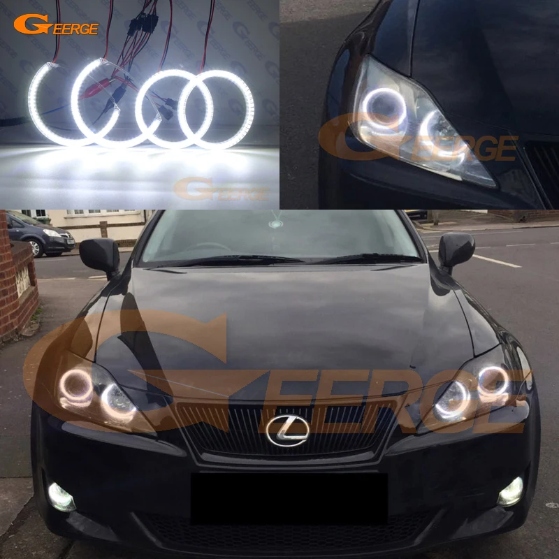  For Lexus IS220 IS250 IS350 IS-F 2006-2010 Excellent Ultra bright illumination smd led Angel Eyes k - 32703327811