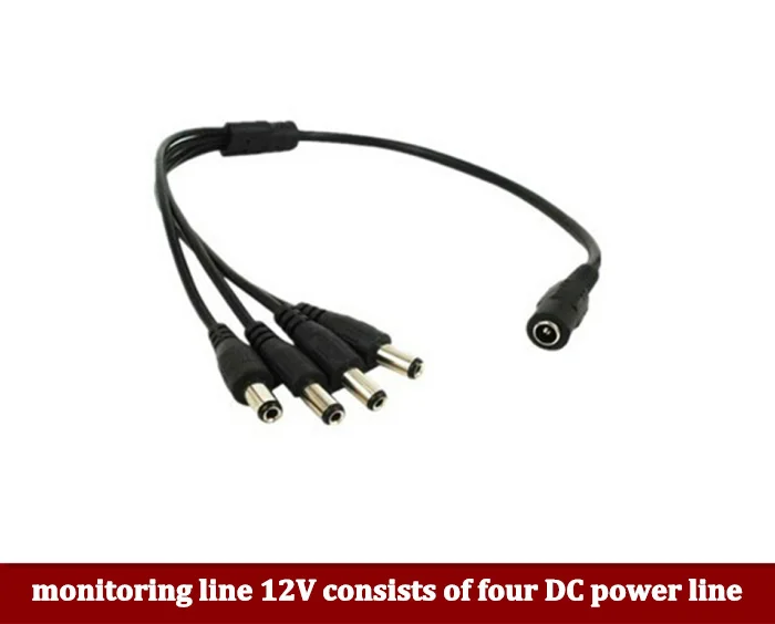 Prix pour 50 PCS/LOT DC Power Jack 1 DC Femelle À 4 Mâle plug Splitter Adaptateur Connecteur Câble Pour CCTV Caméra LED Bande lumière Prix pour 50 PCS/LOT DC Power Jack 1 DC Femelle À 4 Mâle plug Splitter Adaptateur Connecteur Câble Pour CCTV Caméra LED Bande lumière