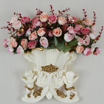 

European Angel Wall Hanging Vase Creative Home Decoration Supplies European Ancient forFresco Decoration Wall Technology Flower