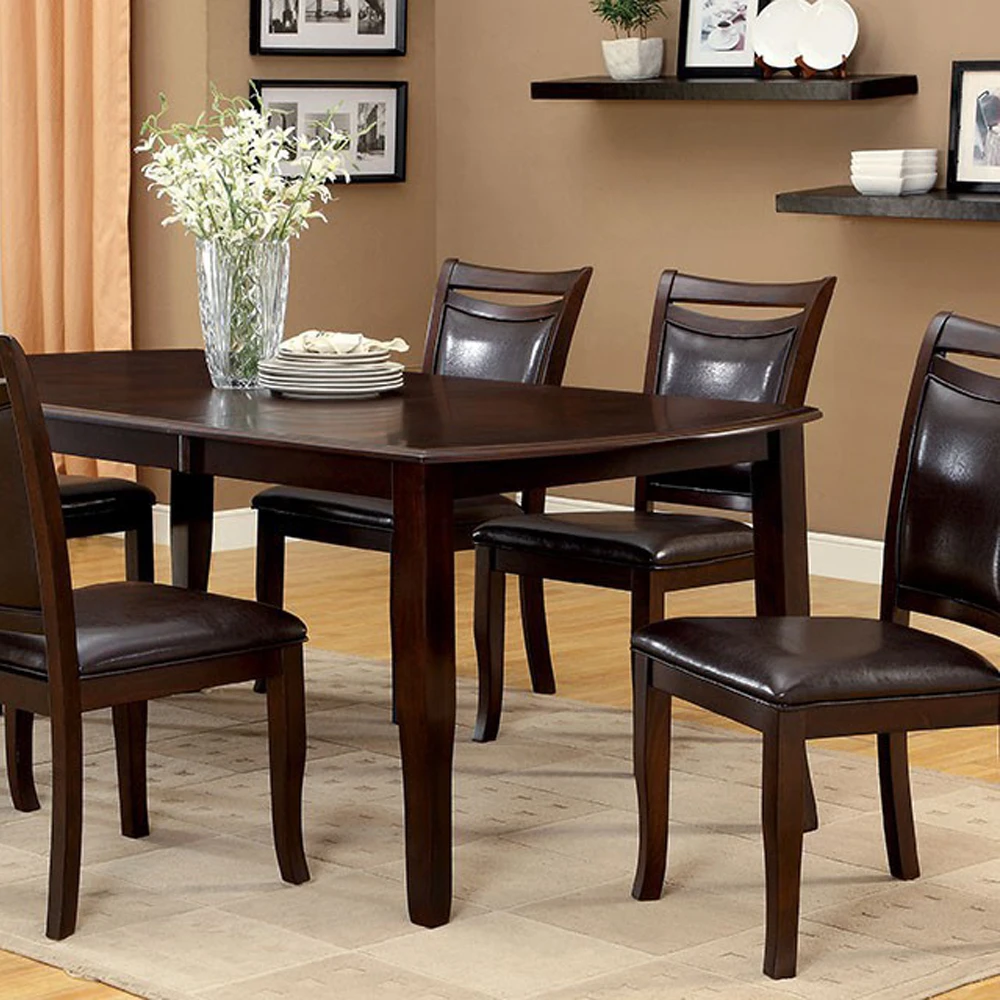 Woodside Contemporary Dining Table, Expresso Finish