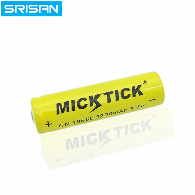 4 шт. 18650 (не AA) 3 7 V 3200mah батареи литий ионная аккумуляторная батарея большой