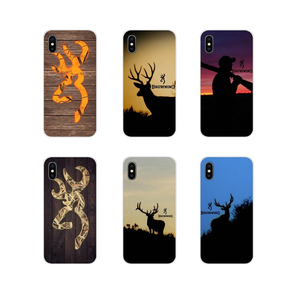 

Hot Browning Hunting Deer Head Transparent Soft TPU Case For Xiaomi Mi6 A1 5X 6X Redmi Note 5 5A 4X 4A 4 3 Plus Pro pocophone F1