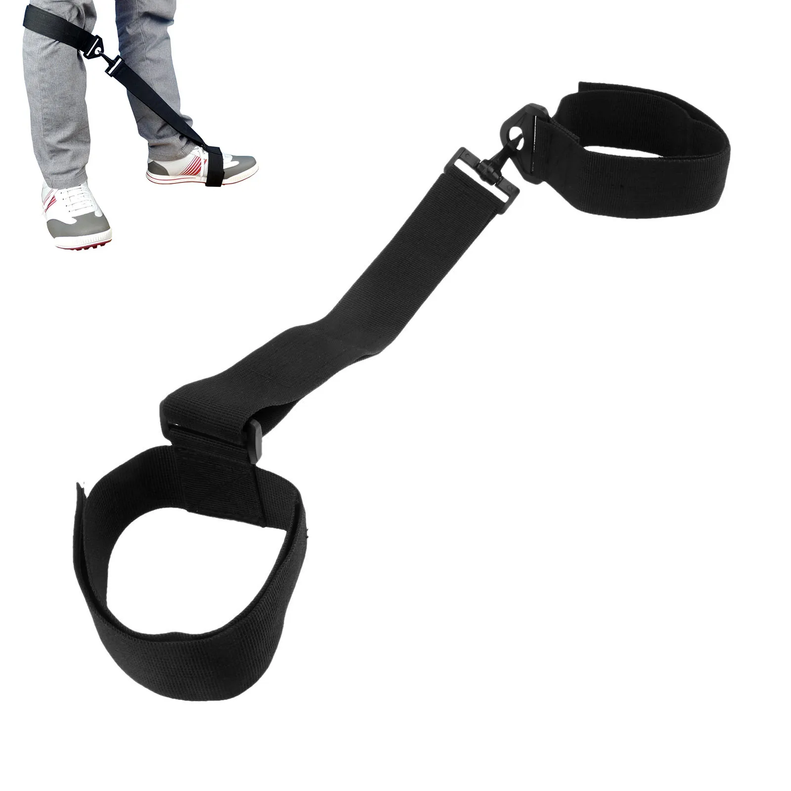 Golf Training Aids Golf Leg Strap for Golf Beginners, Golf Swing Practice Trainer, Leg Brace Band Strap Posture Corrector Belt