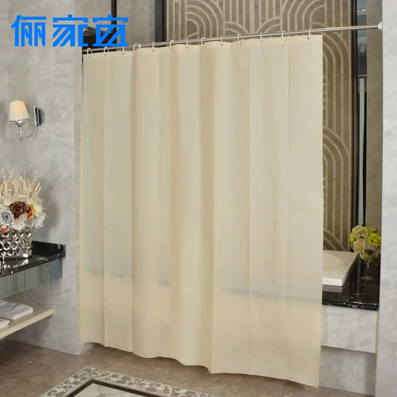 Plain yellow Shower Curtains Modern waterproof Polyester Shower Curtain