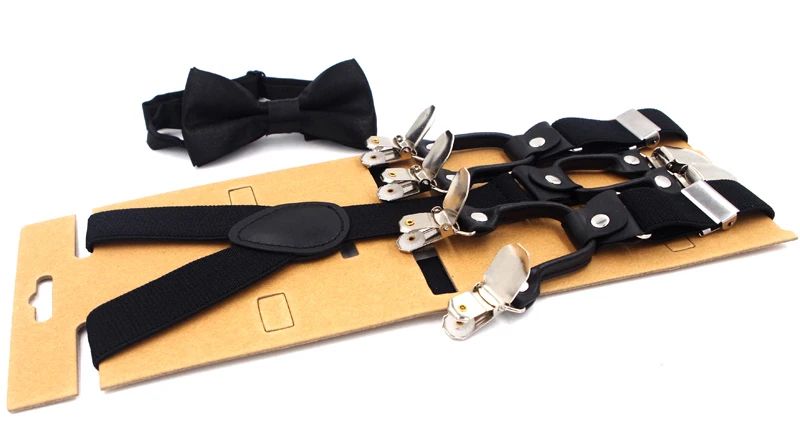 JIERKU подтяжки набор мужские подтяжки с галстуком-бабочкой 6 клипы Suspensorio Византия модные штаны на мужа подарок 2,5*120 см