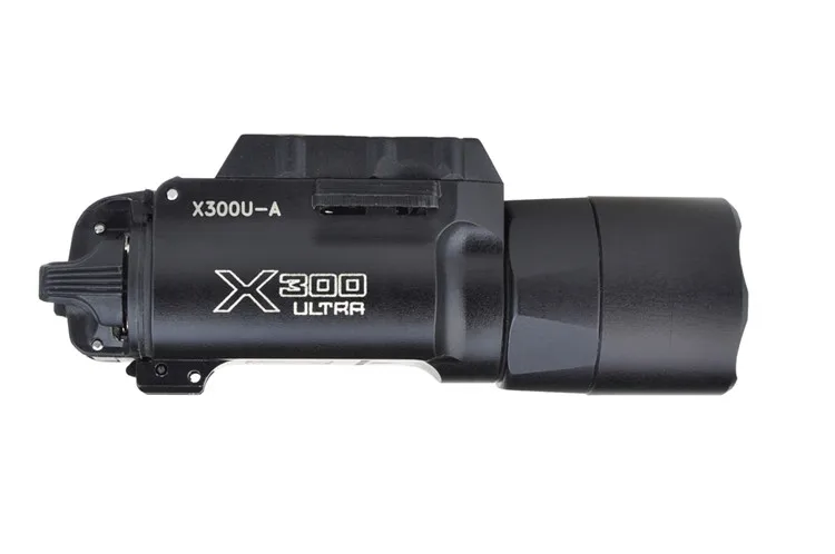 Lúmen com Trilho Elemento Airsoft Surefir Ultra Arma Lanterna Pistola Softair X300u Fashlight 370 Picatinny Preto X300 11 Cheap Luzes de armas