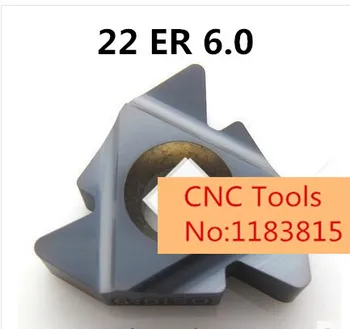 

10PCS 22 ER 6.0 ISO Indexable Tungsten Carbide Threading Lathe Inserts for Threaded Lathe Holder