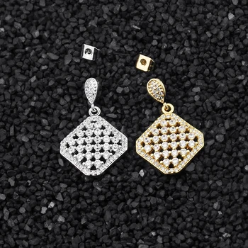 

10Pairs Women Engagement Gifts Clear Micro Paved Cubic Zirconia Geometric Oval Square Drop Earrings For Girls Pendientes Jewelry