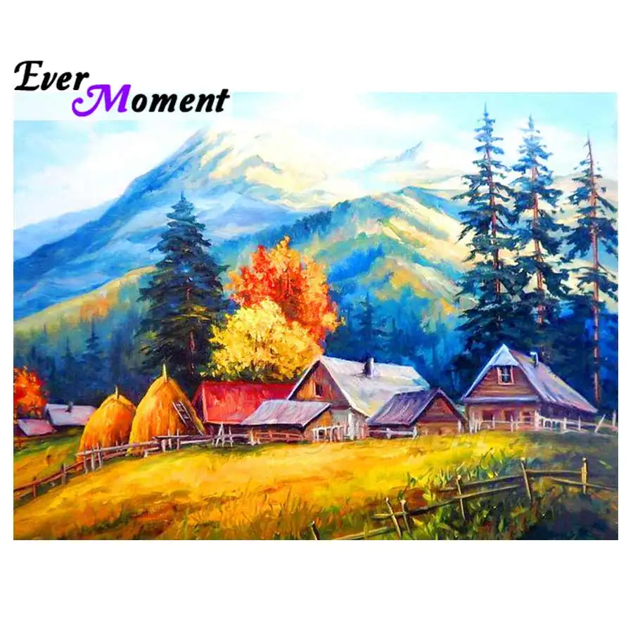 

Ever Moment Diamond Painting Scenery Picture Of Rhinestone Mosaic Full Square Drill Diamond Embroidery Decoration Home 3F408