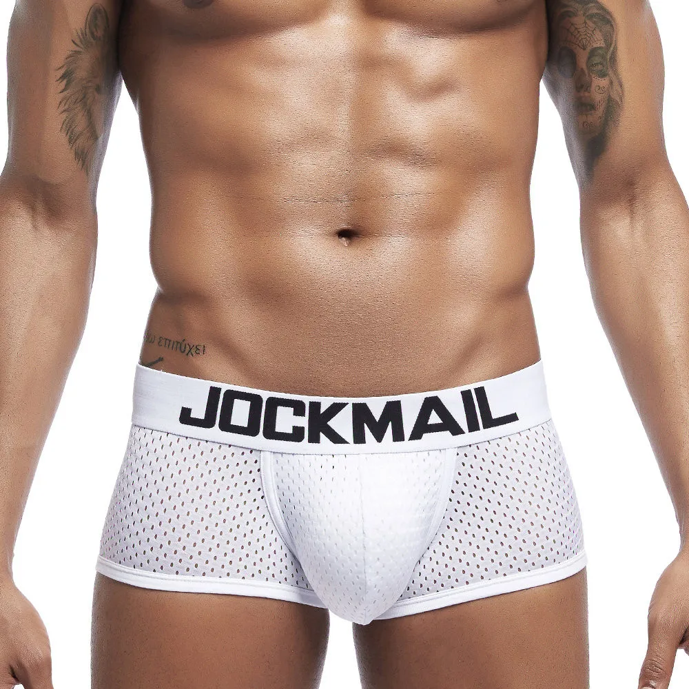 Трусы боксеры JOCKMAIL мужские пикантное нижнее белье дышащие трусы с U образной