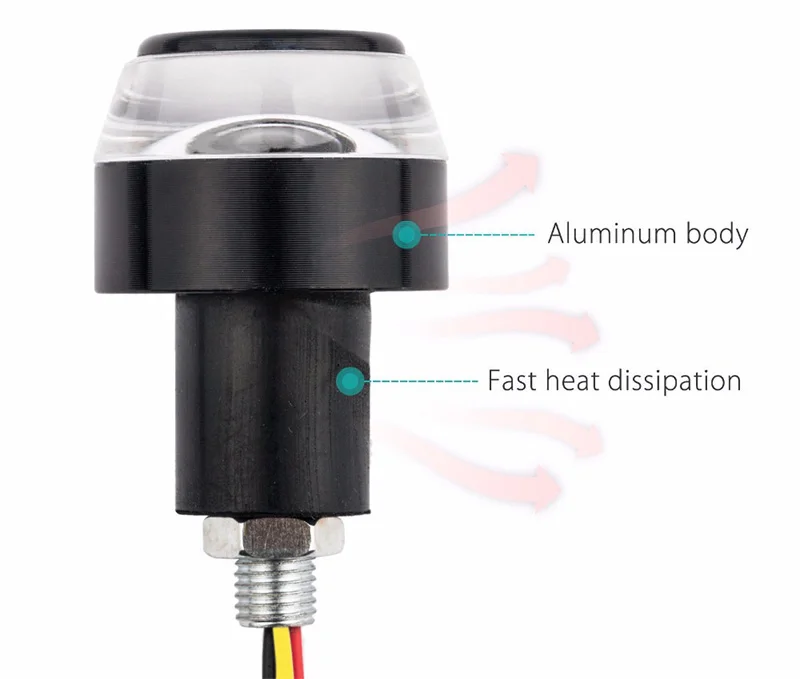 2 шт. мигающий мотоциклетный руль сверху светодиодный мигалка светильник s мотоциклетный указатель поворота светильник белый индикатор поворота Янтарный мото аксессуар