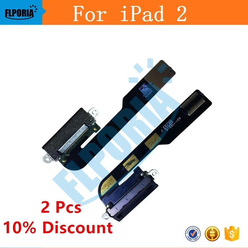 

Original For iPad 2 Charger Charging USB Dock Connector Port Flex Cable Ribbon Plug Replacement Parts With Tracking Number