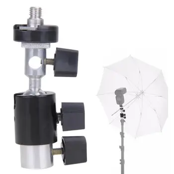

Umbrella Holder Bracket Flash Shoe Hot Shoe Photo Studio Accessories Swivel Light Stand Flash Bracket Holder for Canon, Olympus