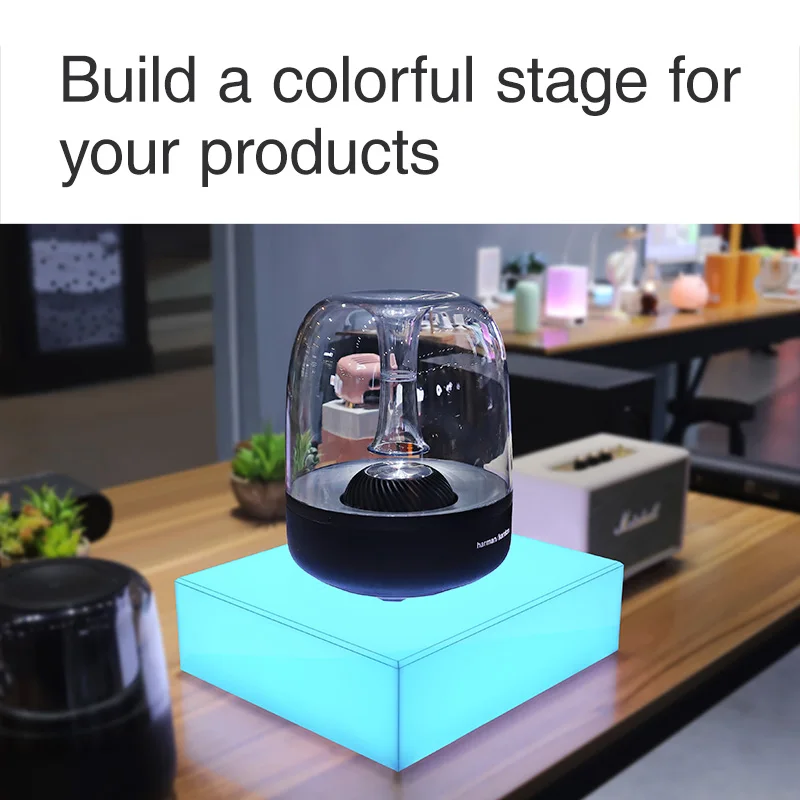 

Luminous LED Light Display Box Light Color Switch Controlled by Phone Intelligent Products Display Stand
