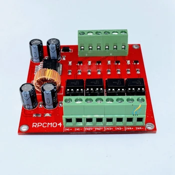

4-channel high-speed optical isolation converter board / optocoupler / voltage regulator / 3.3V-40V / output high signal