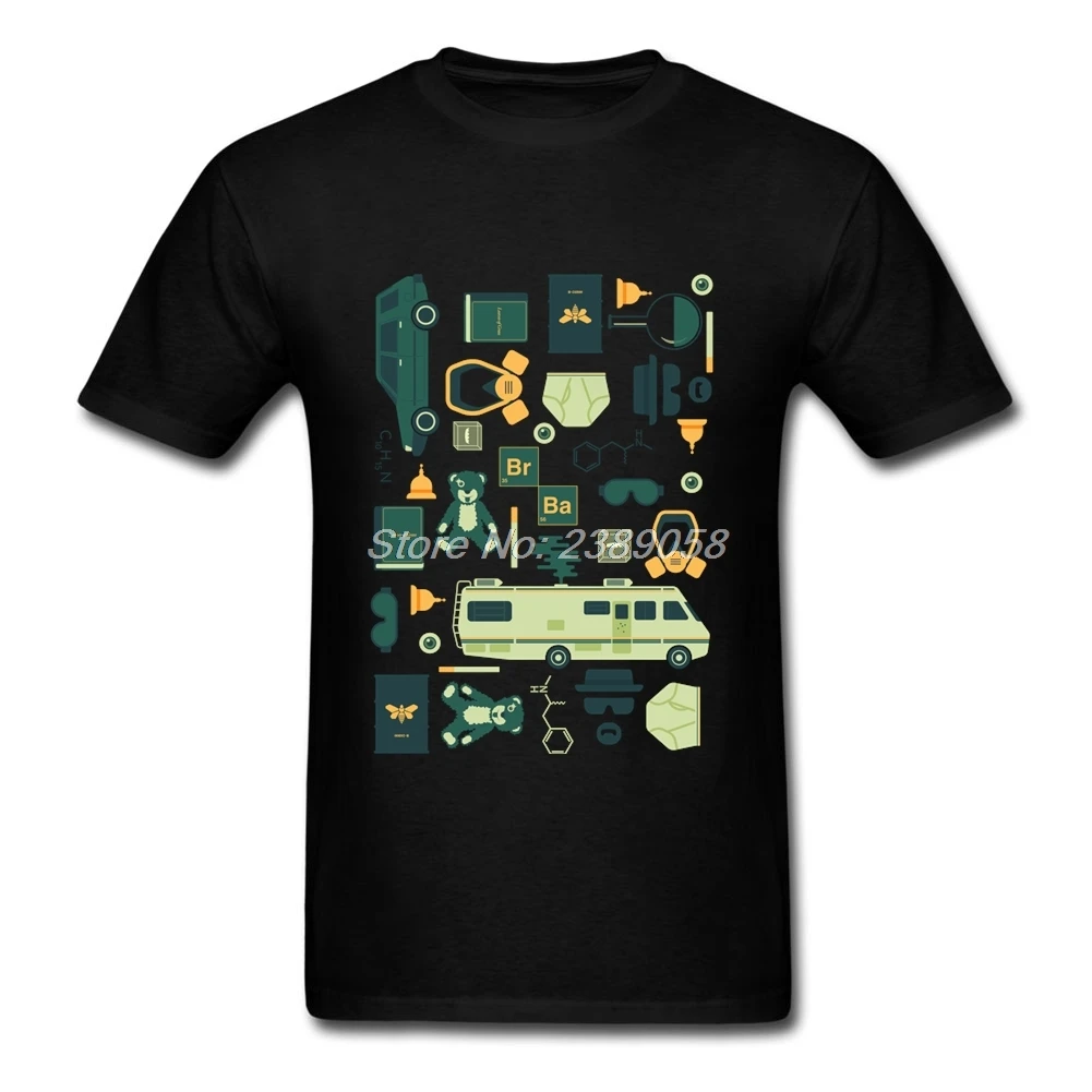 Breaking Bad Camisetas hombres manga corta Vintage Harajuku Camisetas Casual Hombre Camisetas Camiseta