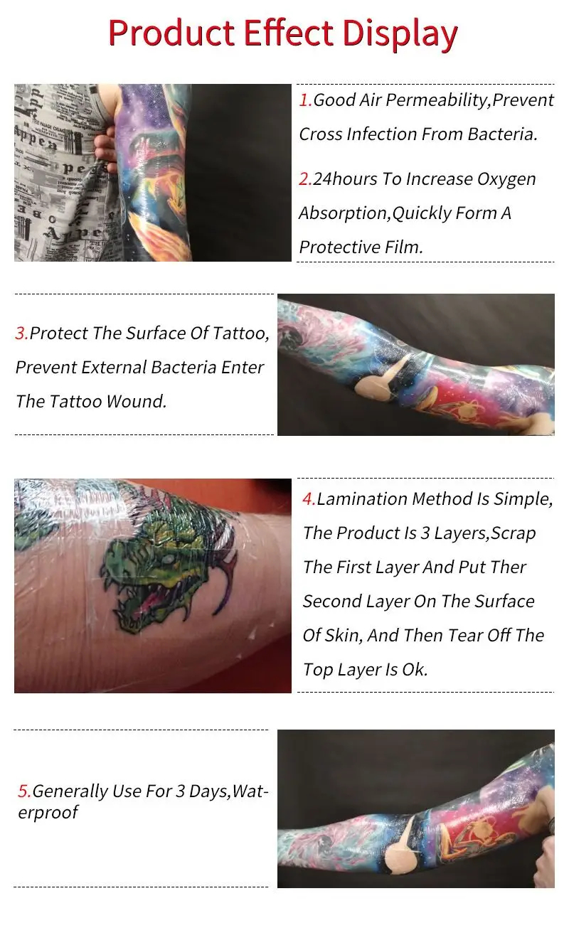 10 м Защитная дышащая тату пленка после ухода тату-бандаж решение для пленки татуировки защитные тату принадлежности аксессуары