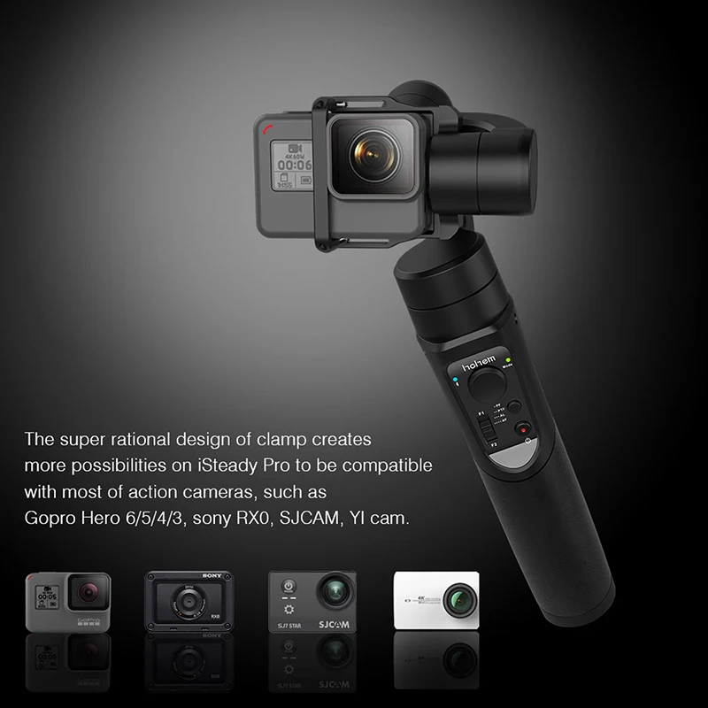 Hohem iSteady Pro 2 Mobile Plus 3 Axis Phone Gopro Gimbal for Gopro Hero 6 5 SJCAM Stabilizer for i