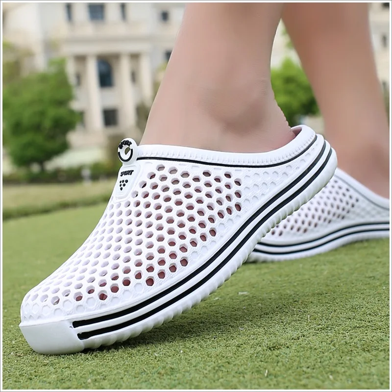 

Men Shoes Unisex Summer Hollow Slippers Fashion Outdoor Breathable Casual Couple Beach Sandal Flip Flops Shoes Beach Slippers
