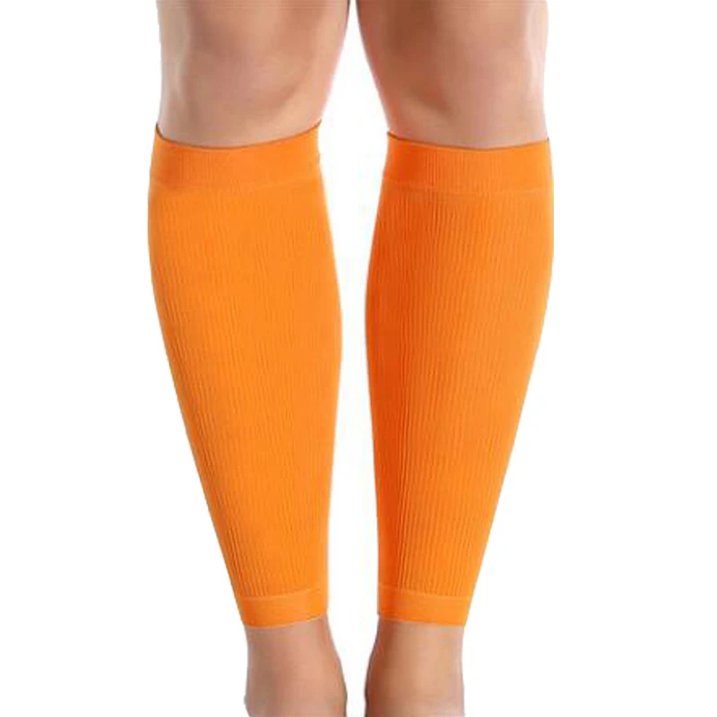 6 colors high elastic breathable pressure sports calf support night riding running fluorescent leggings #SMT12