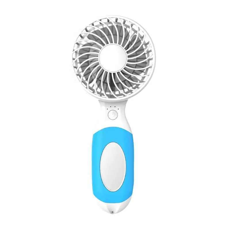 

Handheld USB portable mini charging small fan with mini makeup mirror & fan bracket