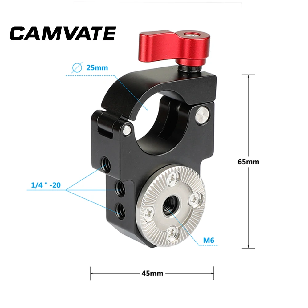 CAMVATE 25 мм одиночный зажим с блокировкой розетки для стабилизатора Ronin M Gimbal Stabilizer