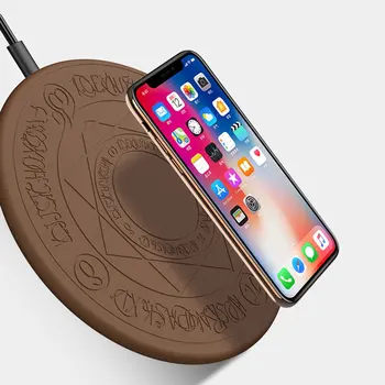 

10w Magic Array Lighting Wireless Charger 10W Universal Qi Wireless Fast Charging Pad