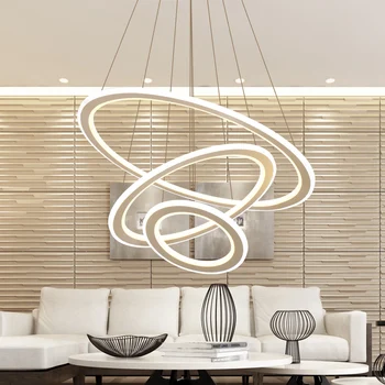 

Modern Circle Rings LED Simple Pendant Lights For Living Room Dining room Lustre Pendant Lamp Hanging Ceiling Fixtures