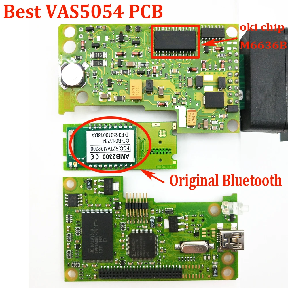 Лучшее качество vas 5054a ODIS 5,13 Keygen AMB2300 Bluetooth VAS5054A полный чип OKI VAG Диагностический инструмент VAS 5054 сканер