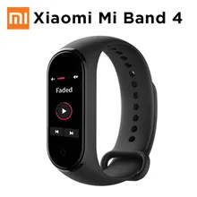 Xiaomi mi Band 4 фитнес-браслет для плавания 5 АТМ шагомер спортивный смарт-браслет 0,9" цветной AMOLED экран mi Band 4 Bluetooth 5,0