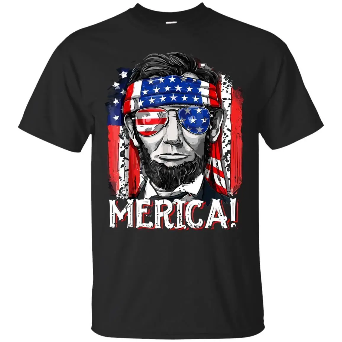 Футболка Merica Abe Lincoln футболка унисекс с американским флагом мурикой 4
