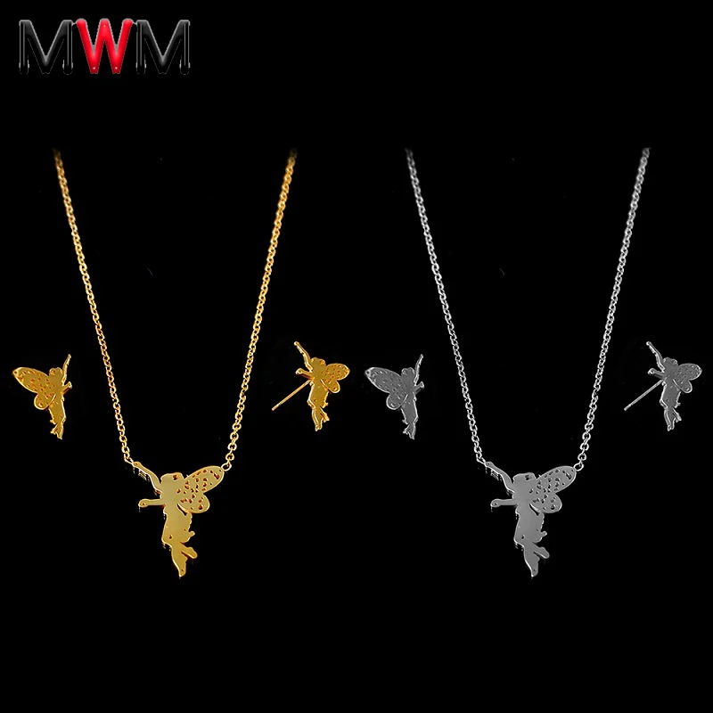 MWM 2018 мода нержавеющая сталь животное завод Подвеска Ожерелье Аксессуар Набор