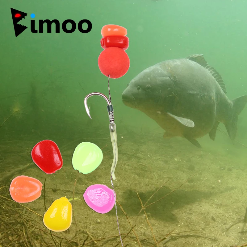 Bimoo 50pcs Fragrant Carp Fishing Fake Corn Artificial Soft Plastic Corn  Maize Red Green Yellow Orange Hair Rig Hook Bait