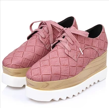 Printemps feminina pump2017women haute talons wedge chaussures femmes plate-forme chaussures fond Épais dames casual chaussures ascenseur zpatos mujer