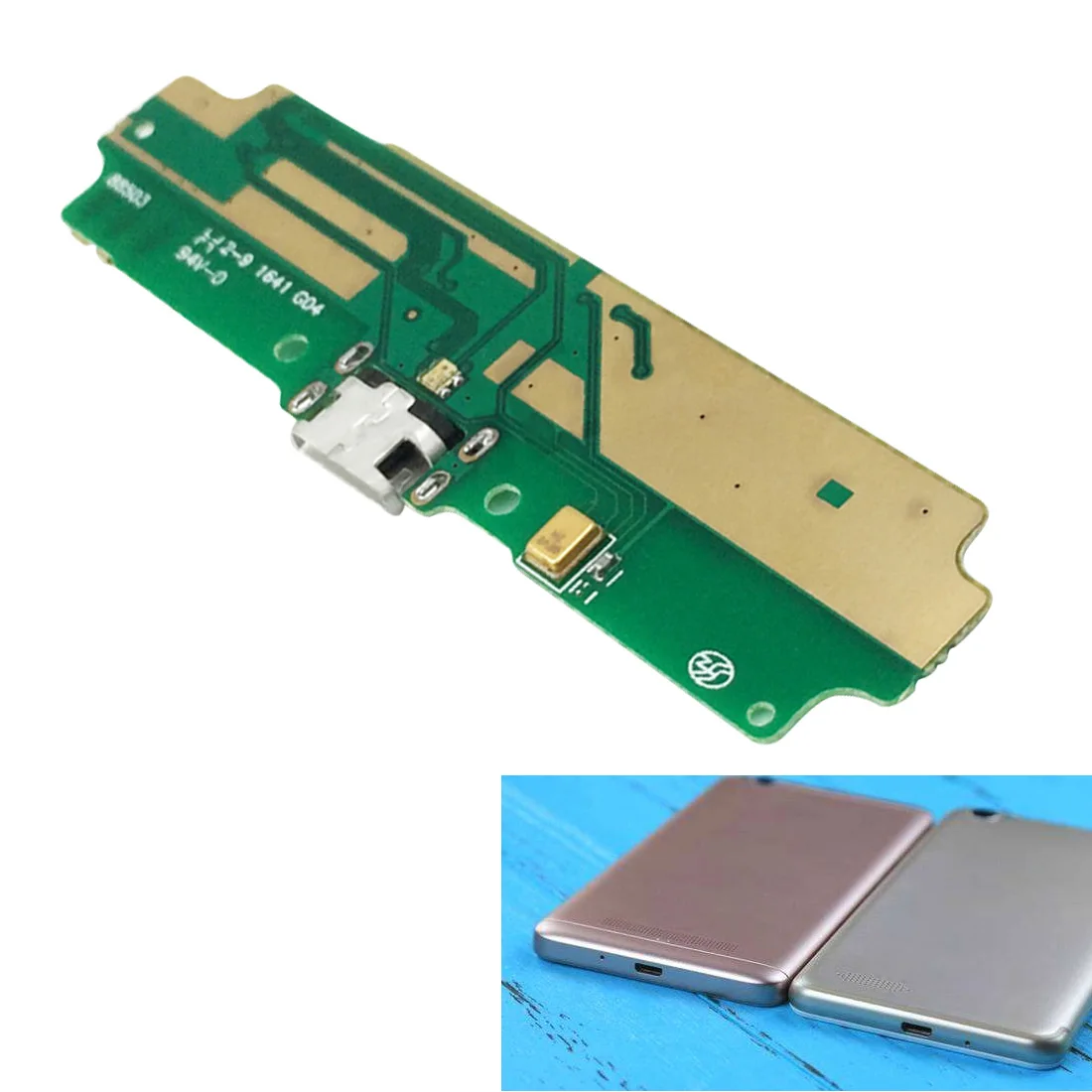 

Two Networksim Charge Port Dock Flex Cable For Xiaomi Redmi 4A USB With Microphone Board Replacement Plug Charging