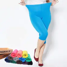 Летний стиль, высокое качество, большие эластичные, плюс размер, 7XL, большой размер, яркие цвета, Модальные, до середины икры, леггинсы, женские штаны
