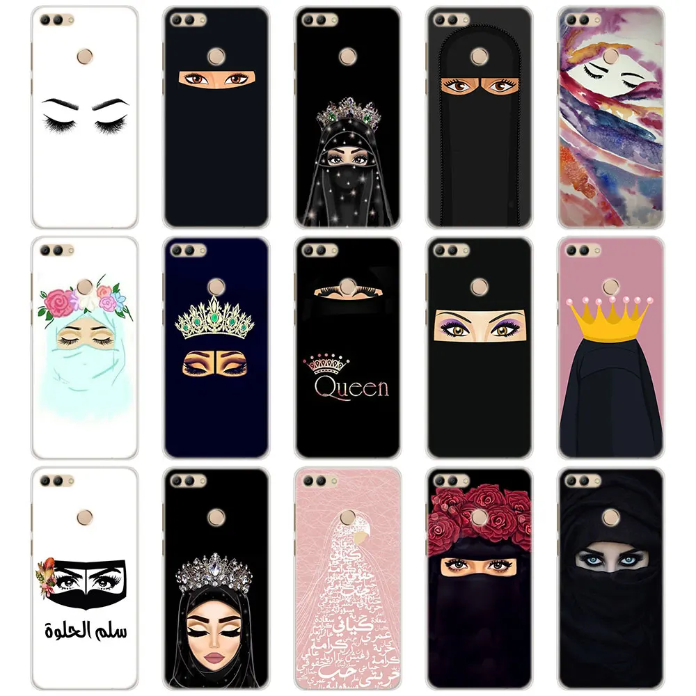 

Muslim Islamic Gril Eyes Arabic Hijab Girl Phone Cases Cover for Huawei Y3 Y5 Y6 Prime Y7 Y9 2018 Y7 Prime Hard PC case cover