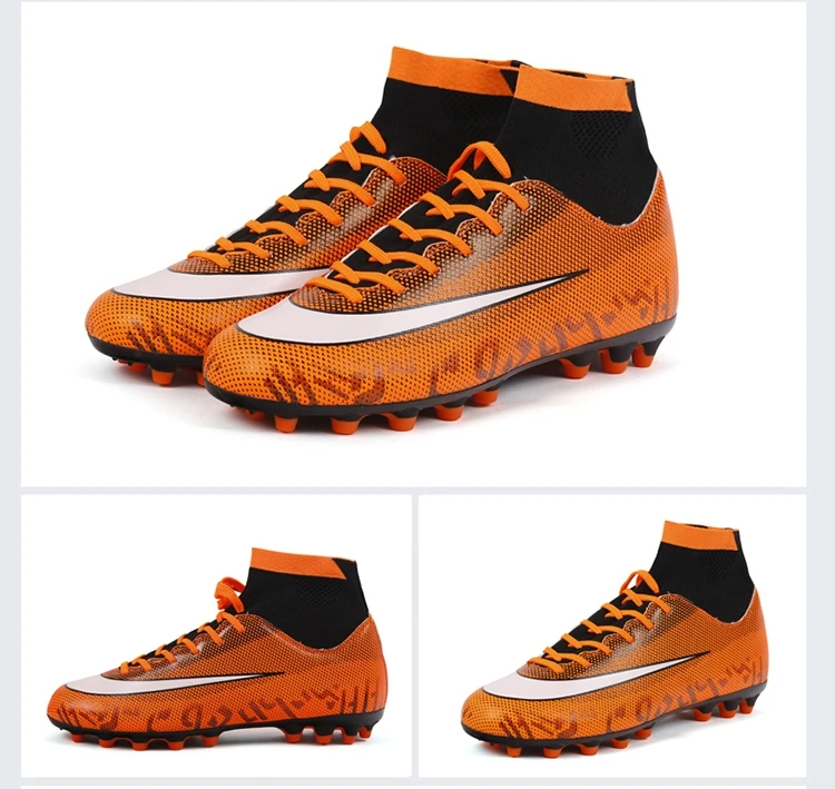 Искусственная трава земли Футбол бутсы обувь для мужчин женщин открытый газон Professional AG Спайк Superfly футбольные бутсы малыш Лидер продаж