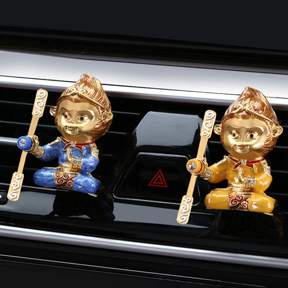 Новинка, автомобильный освежитель воздуха от солнца Wukong в форме обезьяны, автомобильный держатель с зажимом, духи из цинкового сплава, аксессуары для интерьера