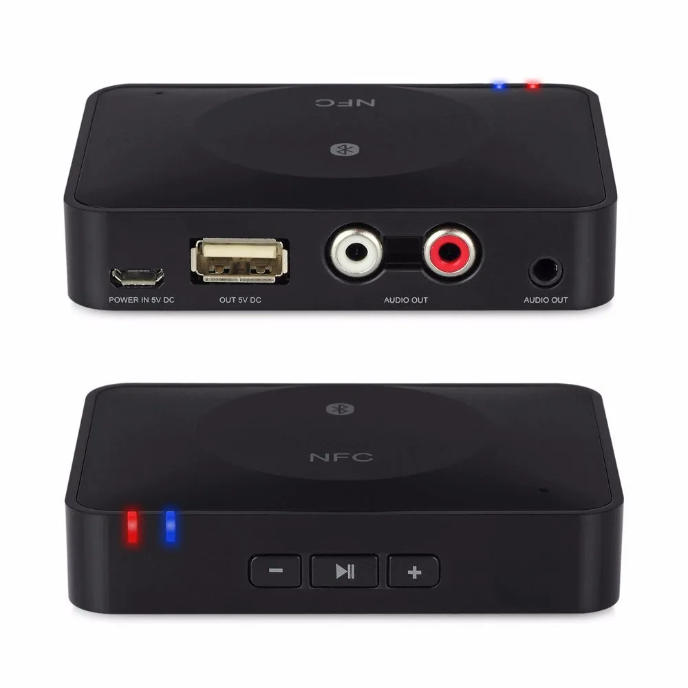 NFC Bluetooth Wireless Desktop Stereo Audio Music Receiver DVD Player Car Speaker USB Adapter (11)