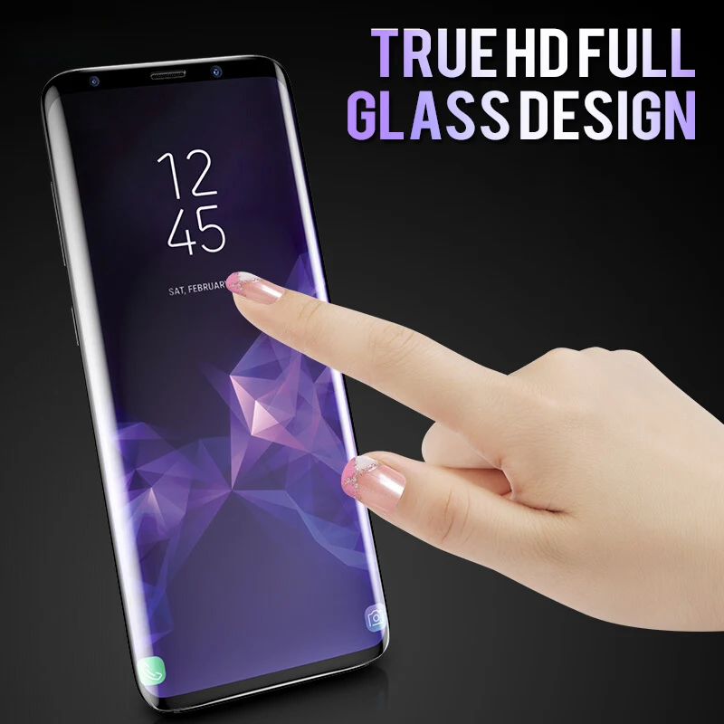 20D искривленная полноразмерная Защитная Стекло для samsung Galaxy S9 S8 S7 S6 Edge Plus Экран