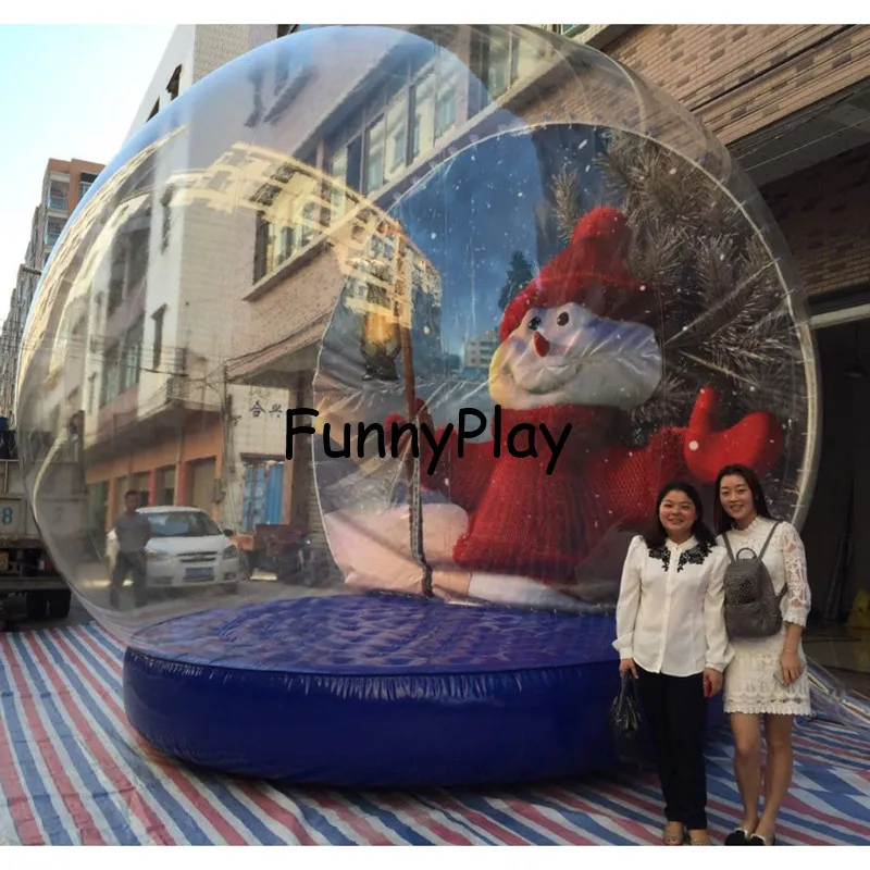 

inflatable christmas snow globe tent,3m diameter pvc Transparent human Lawn Tents For Photo Exhibition Outdoor Recreation Tent