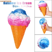 

11CM Galaxy Ice Cream Squeeze Toy Squishy Slow Rising Decompression Gifts Stress Relief Reliever Squishy Toy Hot Sale
