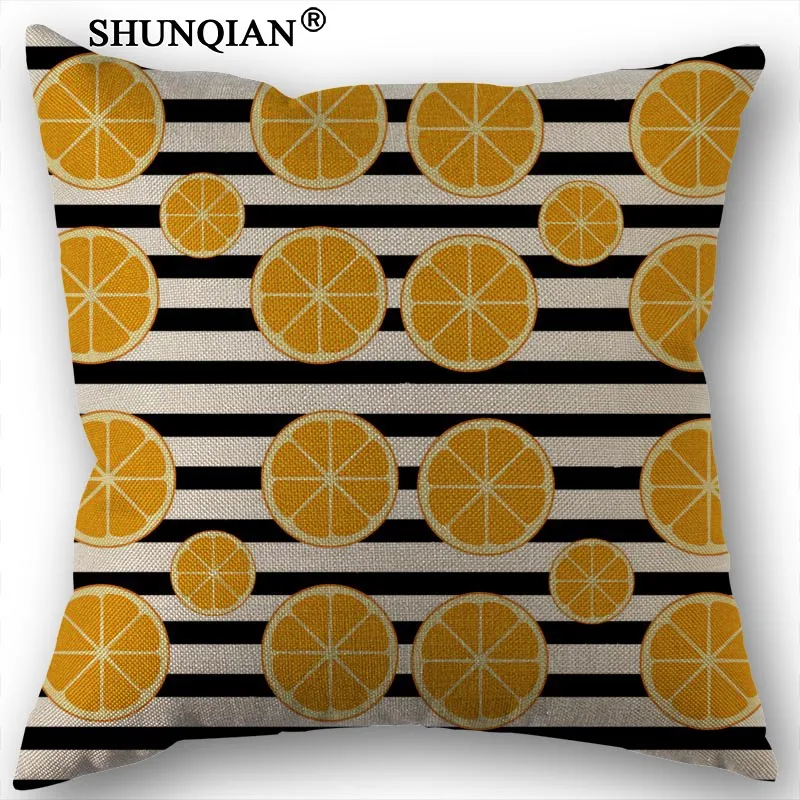 pillow case C415115 типа "банан" Фруктовый льняная хлопчатобумажная наволочка чехлы для сидений, сшитые специально кровать для подушки на молнии наволочка 45x45 см - Цвет: pillow case