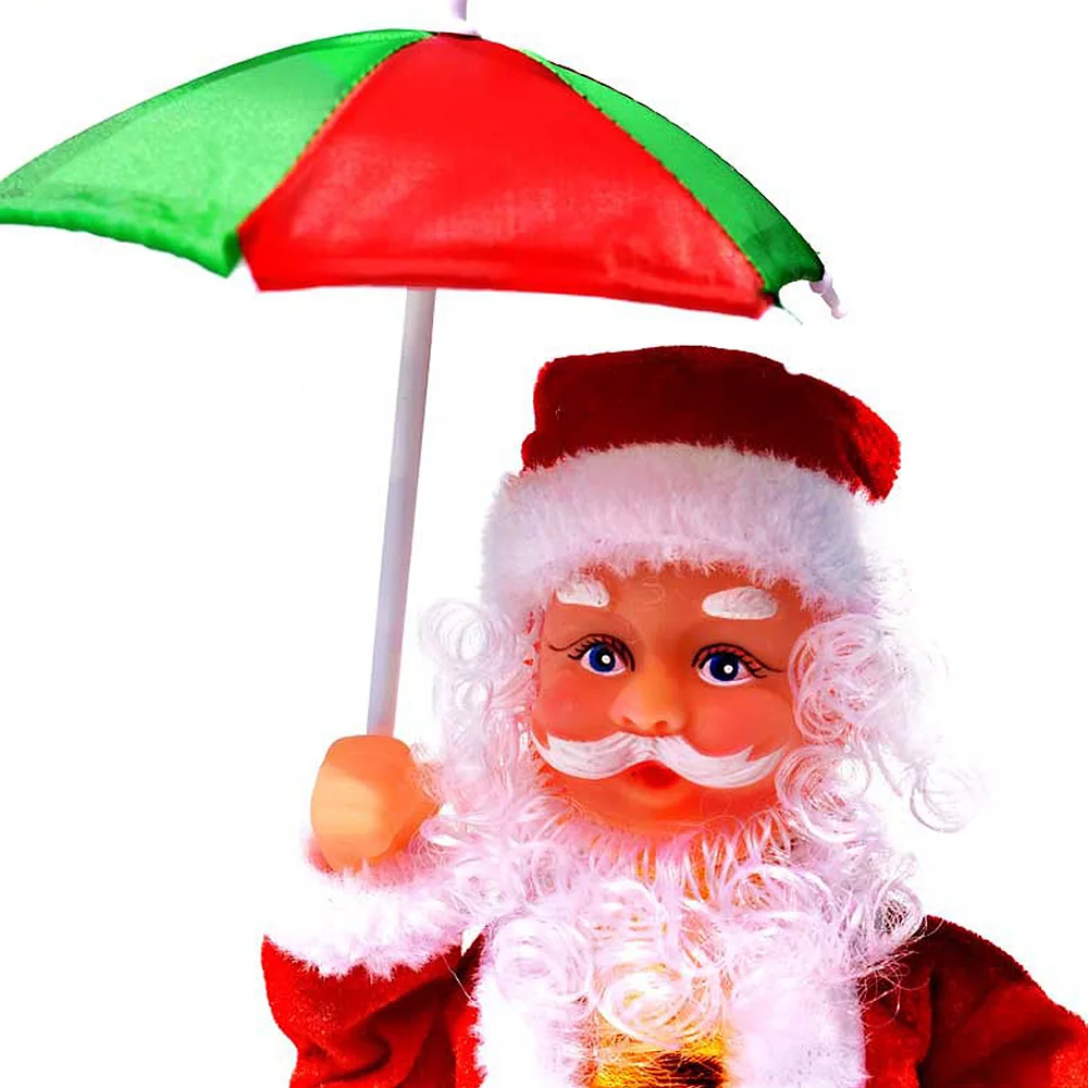 Игрушка для детей Электрический Санта Клаус куклы Рождественская Поющая дрожащее освещение Музыкальная кукла игрушки для рождественские подарки для детей