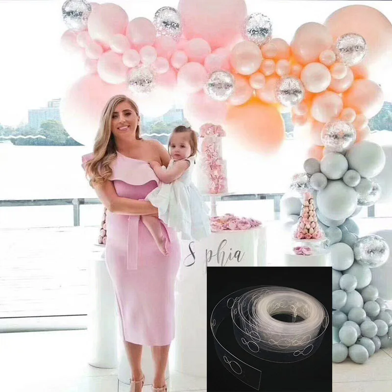

Latex Balloons Modeling Tool Balloon Chain 5M/lot Balloon Tie Knob Tool Birthday Party Wedding Decorations Balloons Accessories