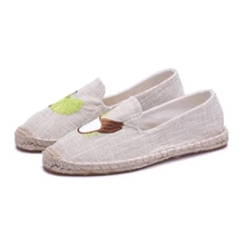 Женские эспадрильи на плоской подошве; женские повседневные эспадрильи; летние лоферы; удобная обувь с вышивкой; домашняя женская обувь на плоской подошве для девочек