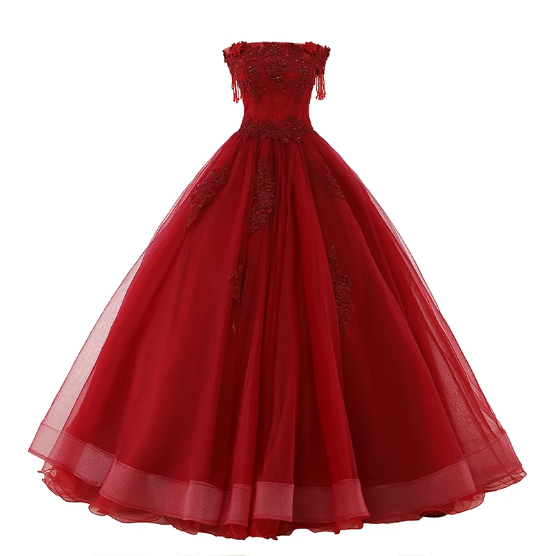 Дешевые бордовые черные красные платья для девушек милое бальное платье 16