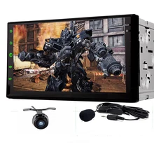 car Head Unit Android 5.1 Autoradio Double Din Car Stereo Bluetooth GPS Navigation 3G/4G WIFI Mirror Link USB/SD Reverse Camera